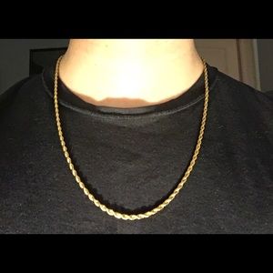 Gold Chain Rope Chain 22in 3mm